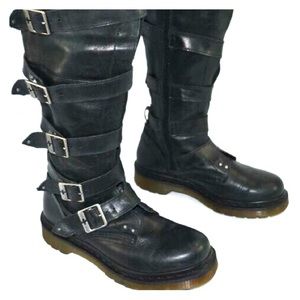 Dr. Doc Martens Knee High Boots Buckles